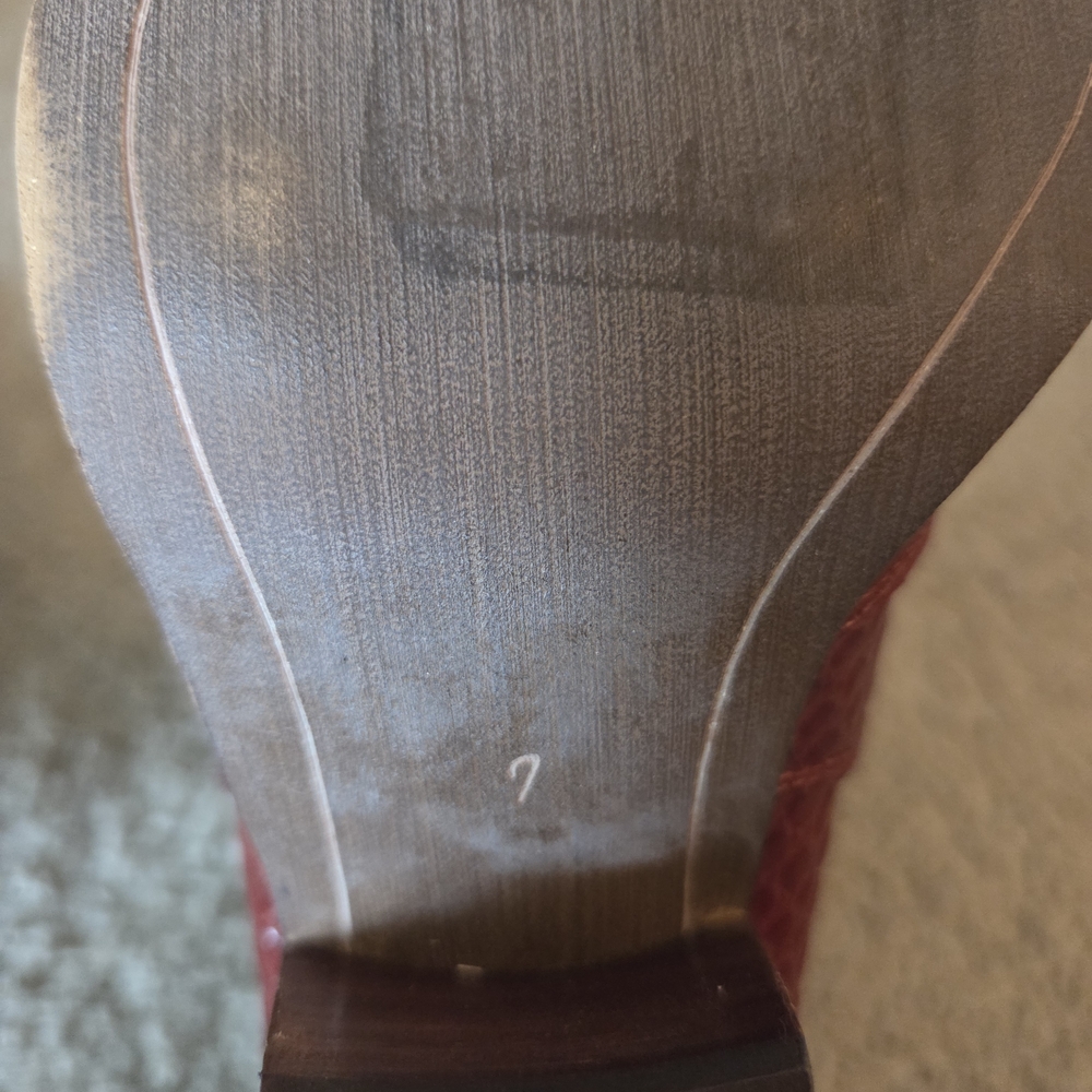 Sam Edelman Red Croc-Embossed Ankle Booties - Picture 8 of 8